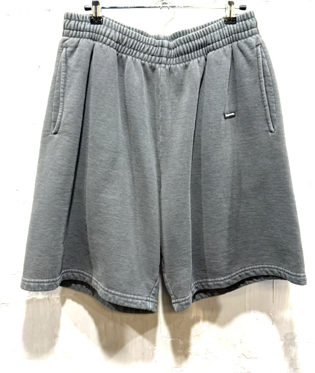 Supreme overdyed small box logo sweatshorts black