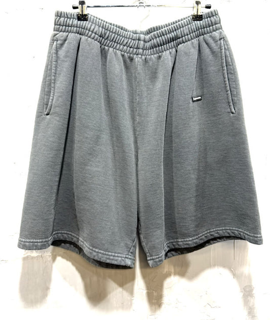 Supreme overdyed small box logo sweatshorts black