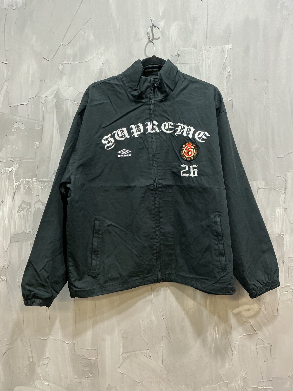 Supreme Umbro Cotton Ripstop Track Jacket Black