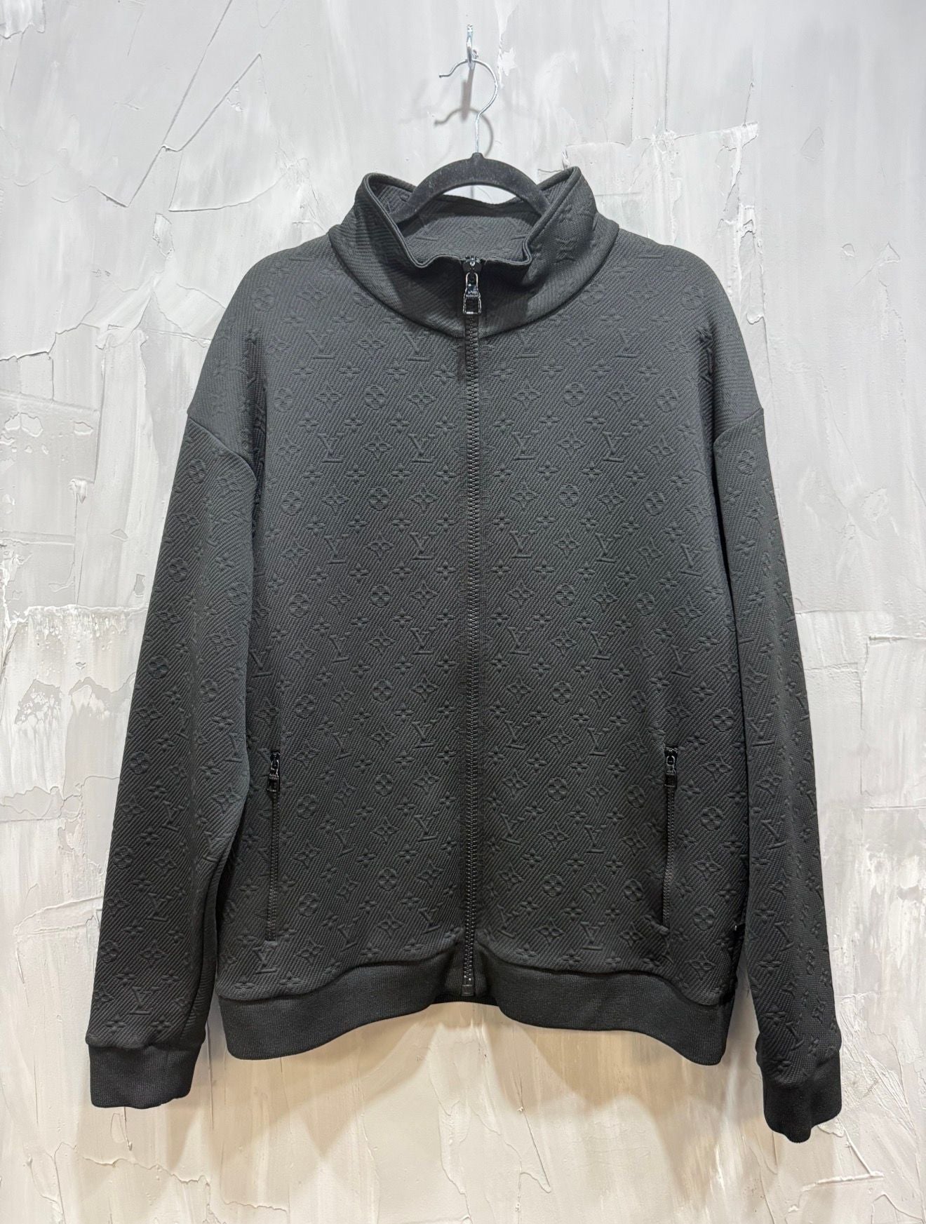 LOUIS VUITTON MONOGRAM TRACK JACKET BLACK - Like New