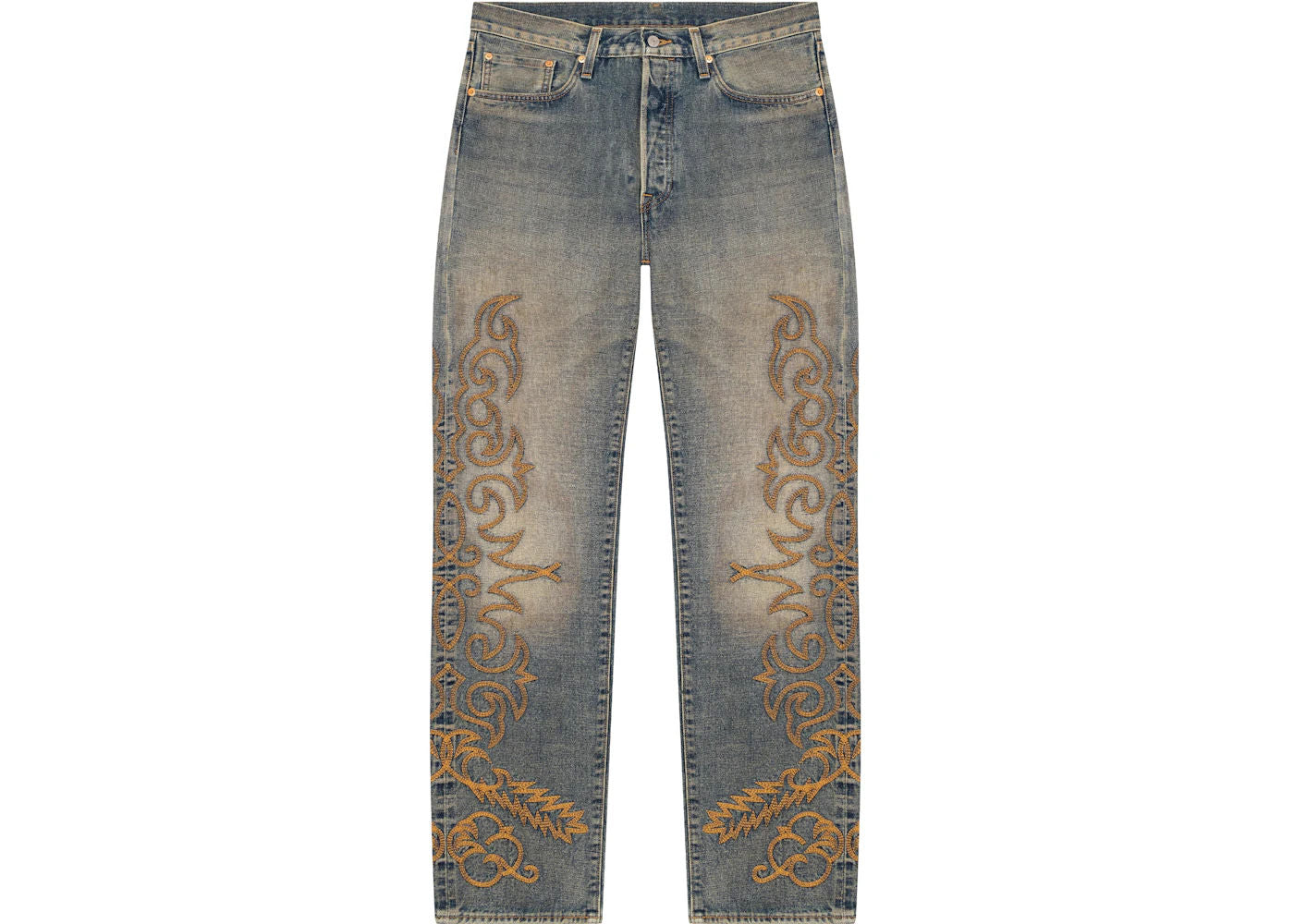 Denim Tears Western Cotton Stitch 501 Jeans Selvedge Denim