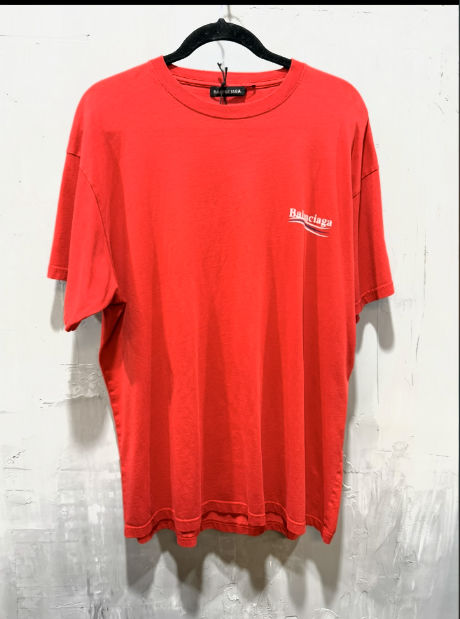 Balenciaga Political Campaign T-Shirt Red