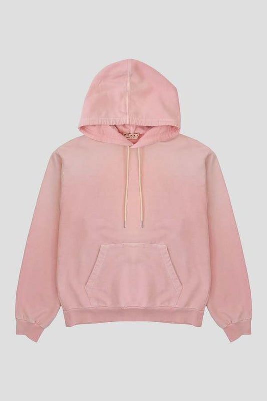 Marni mended pink Loopback hoodie