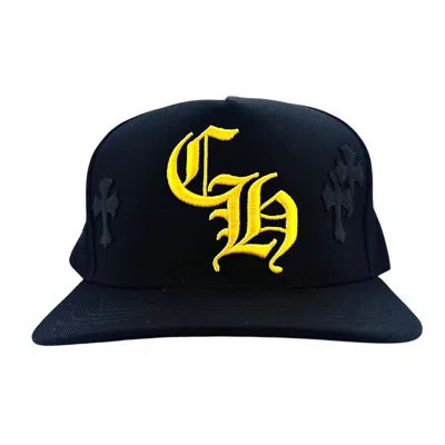 Chrome Hearts CH Baseball cross patch Black/Yellow - Used/Worn