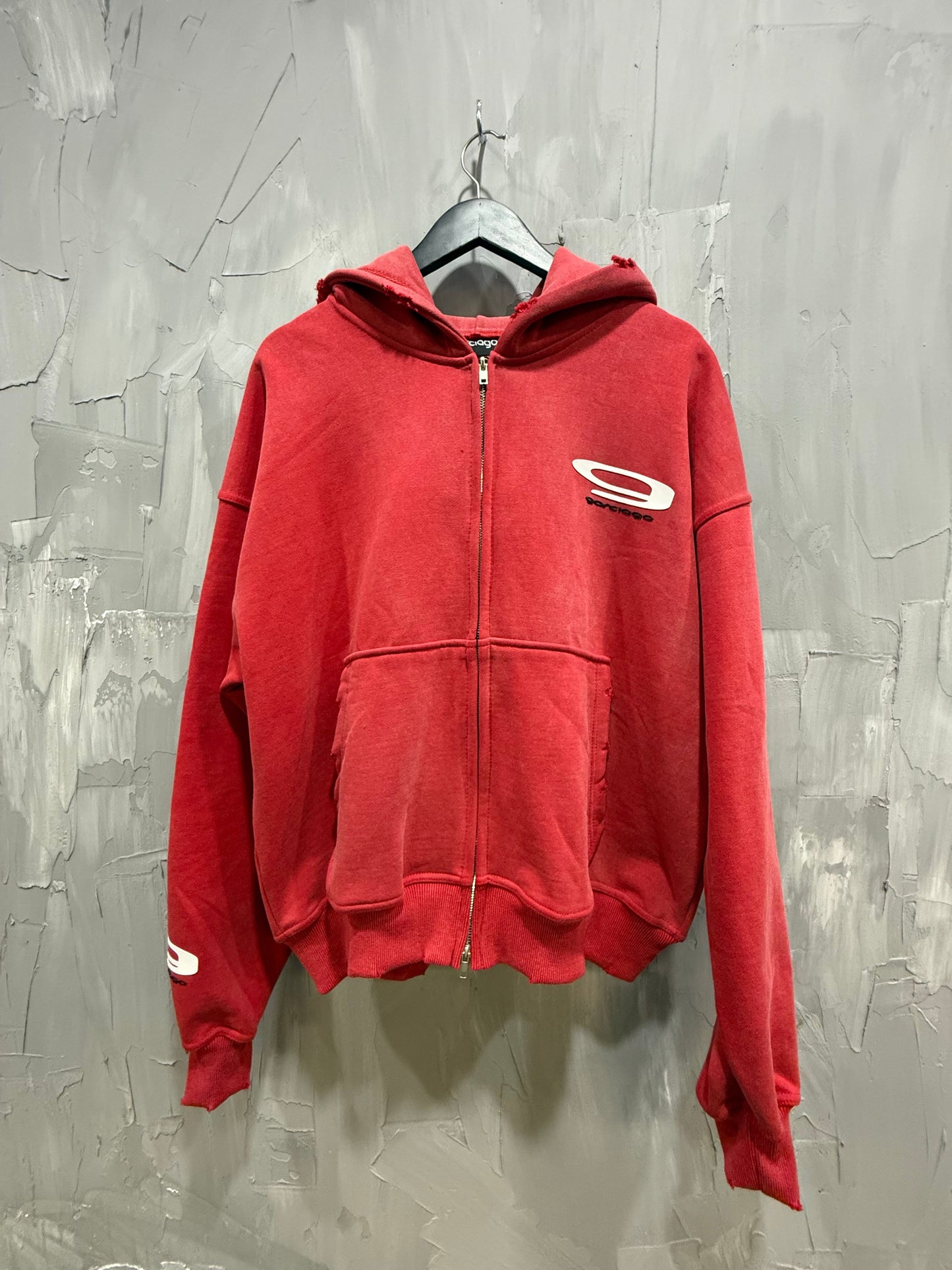 GARCIAGO ZIP UP HOODIE RED
