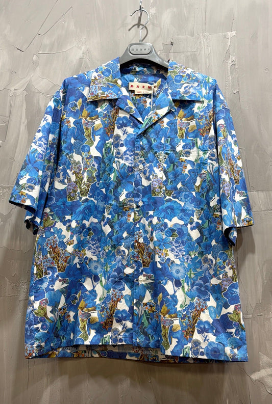 CAMICIA UOMO ALLEGRO BLUES POPLIN COBALT