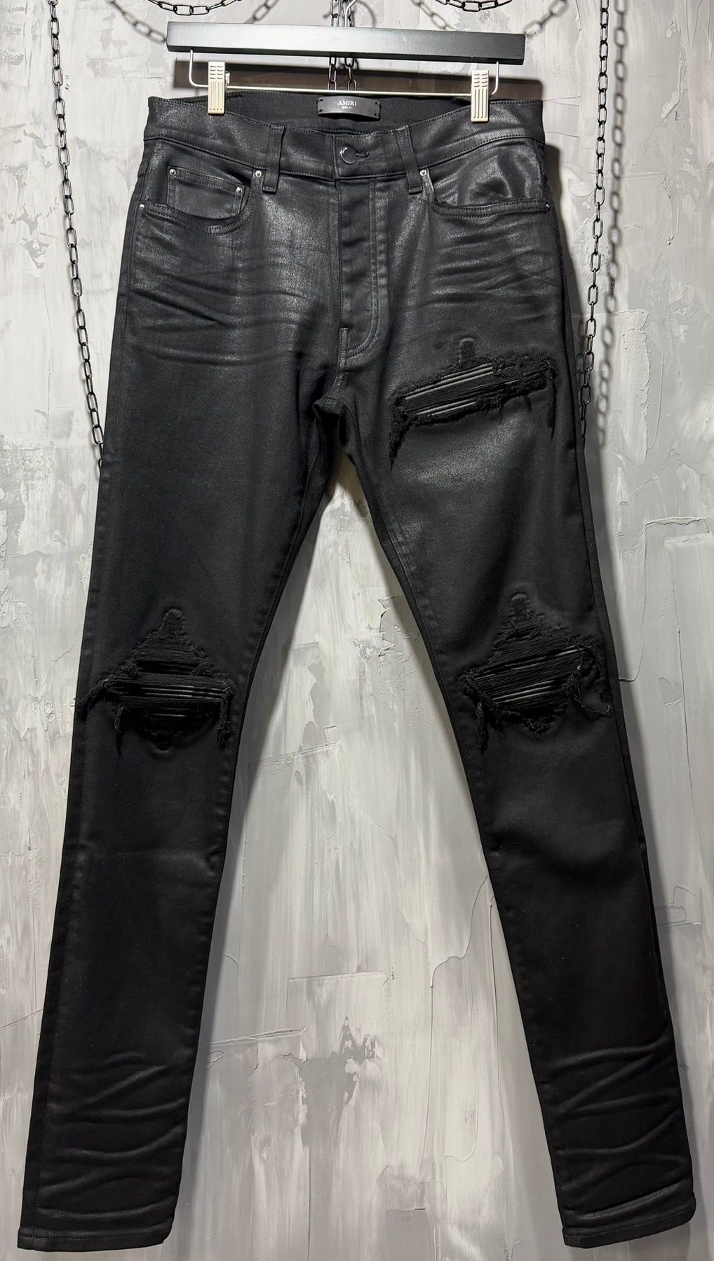 MX1 Waxed Skinny Jeans