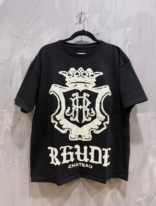 Rhude Oversized Chateau Crest Tee
