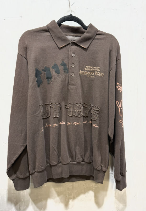 Cactus Jack x Audemars Piguet Heritage L/S Polo Brown