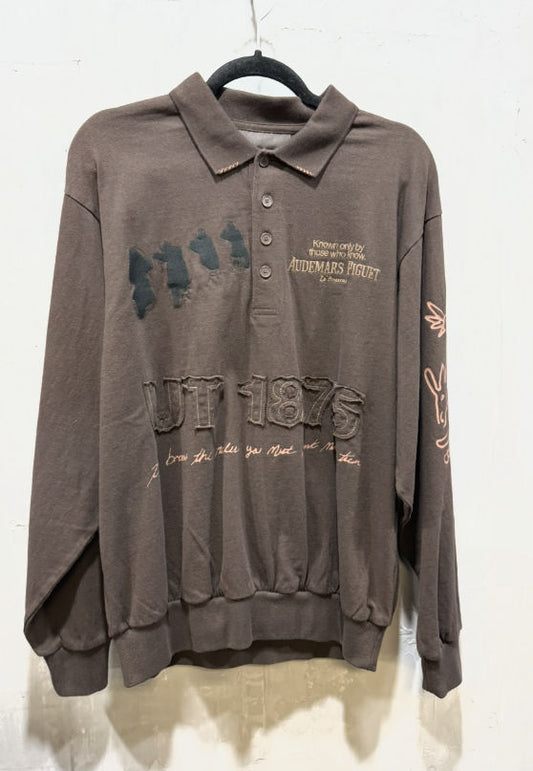 Cactus Jack x Audemars Piguet Heritage L/S Polo Brown