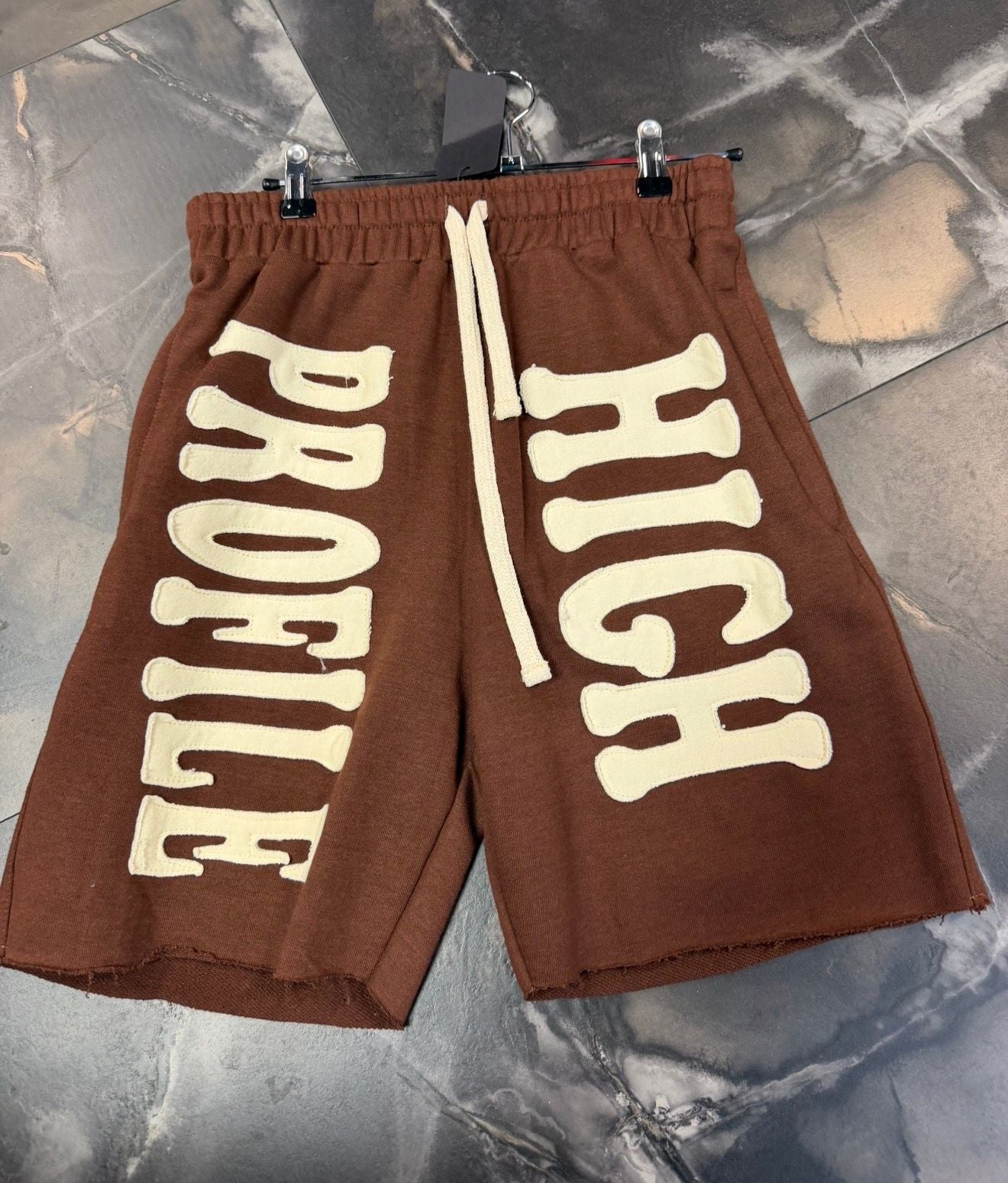 High profile shorts brown