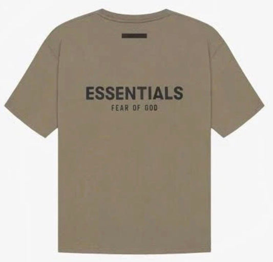 Fear of God Essentials Taupe Back Letters