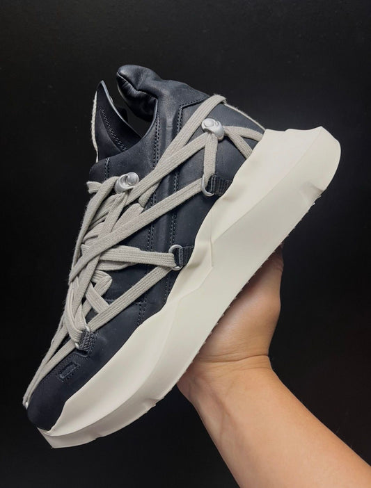 Rick Owens Megalaced Geth Runner Black/Pearl