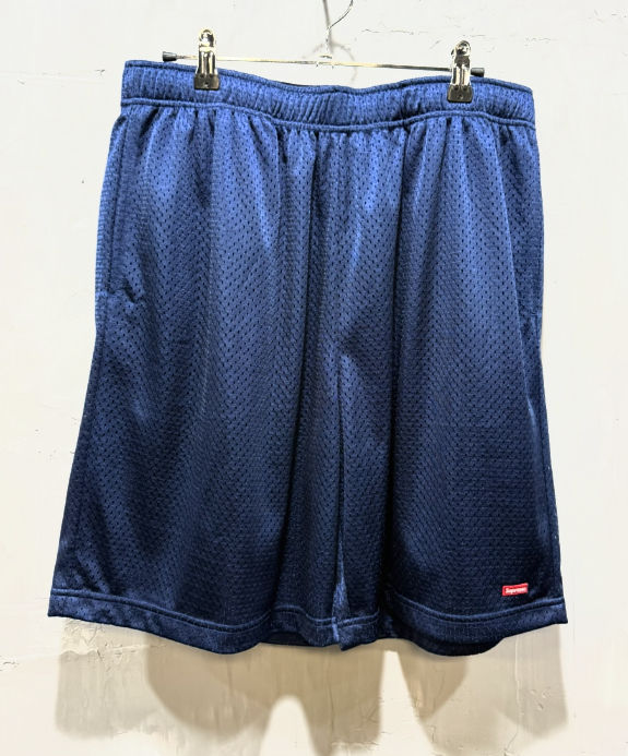 Supreme Small Box Baggy Mesh Short 'Navy'