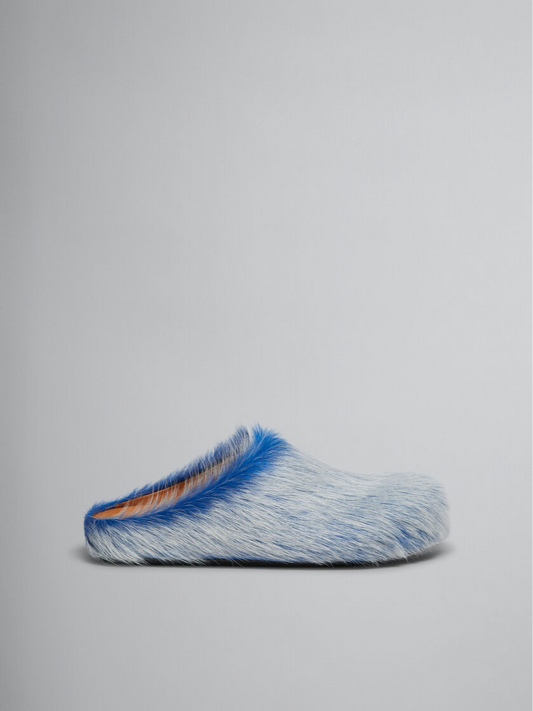 MARNI long hair calfskin fussbett sabot