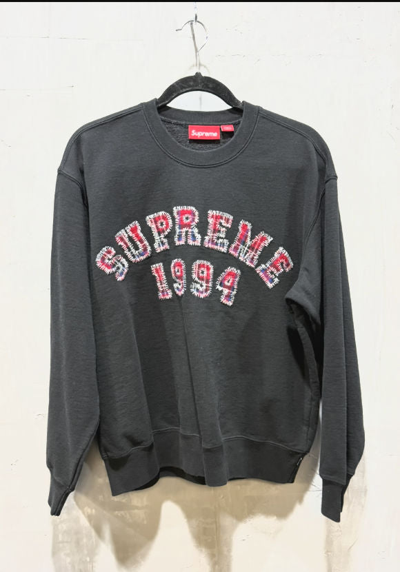 Supreme 1994 Plaid Appliqué Crewneck