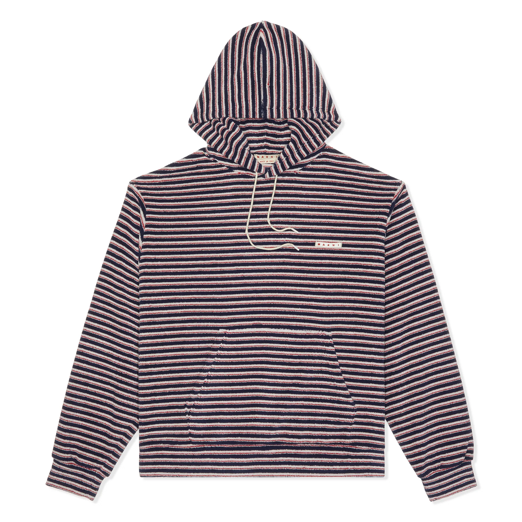 Marni Stripped Terry cloth blue marine