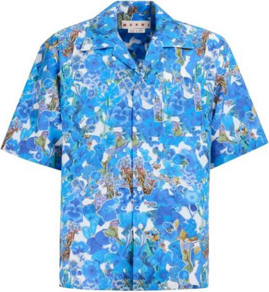 MARNI ALLEGRO BLUES POPLIN SHIRT