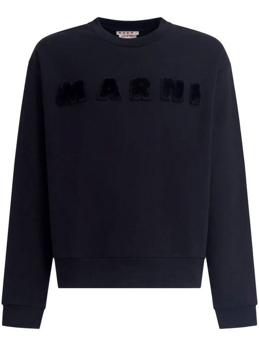 MARNI NERO BRUSHED SWEATSHIRT