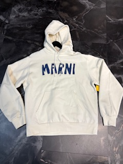 Cutout Logo Cotton Brushed Sweatshirt