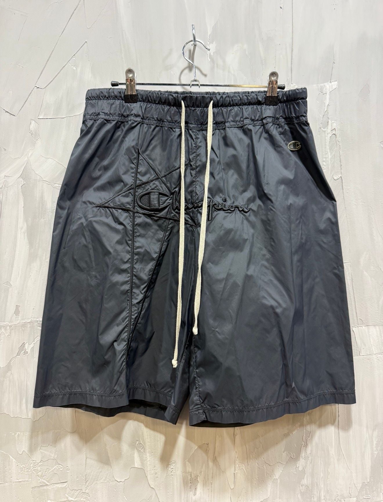 Rick Owens x Champion Nylon Pentagram Mesh/Track Shorts