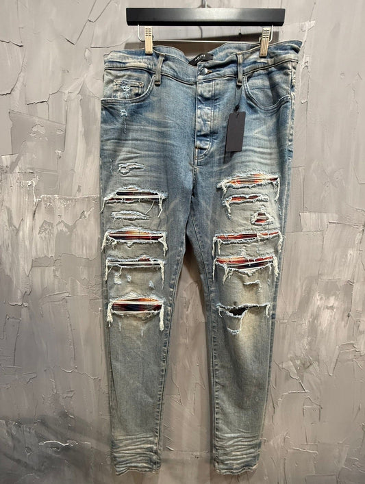 Amiri MX1 Plaid/Flannel Patch