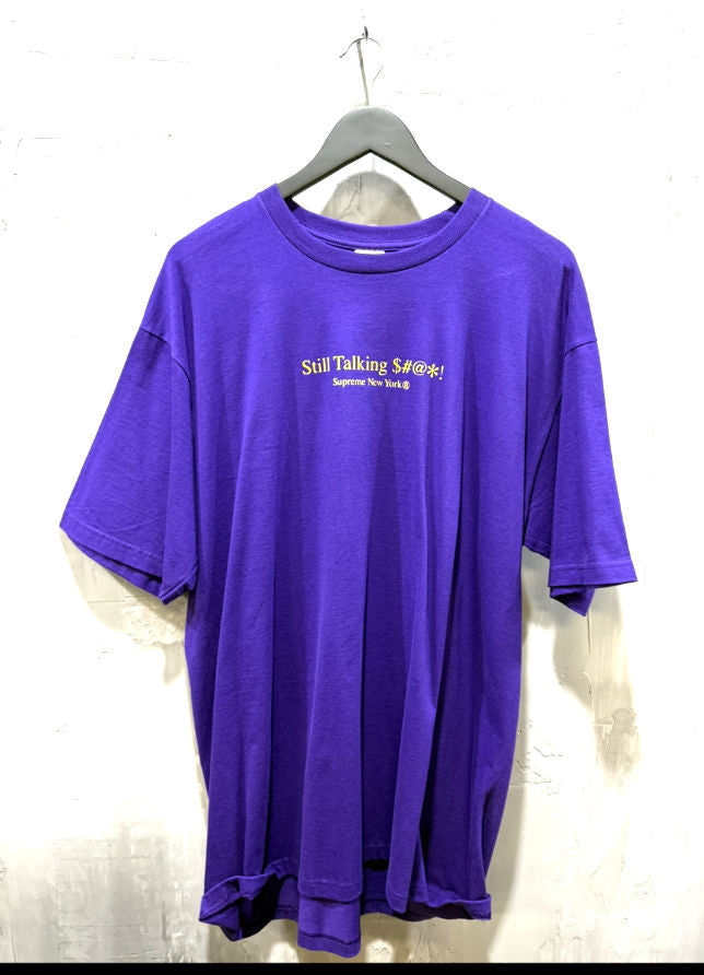 Supreme Still Talking Tee Purple