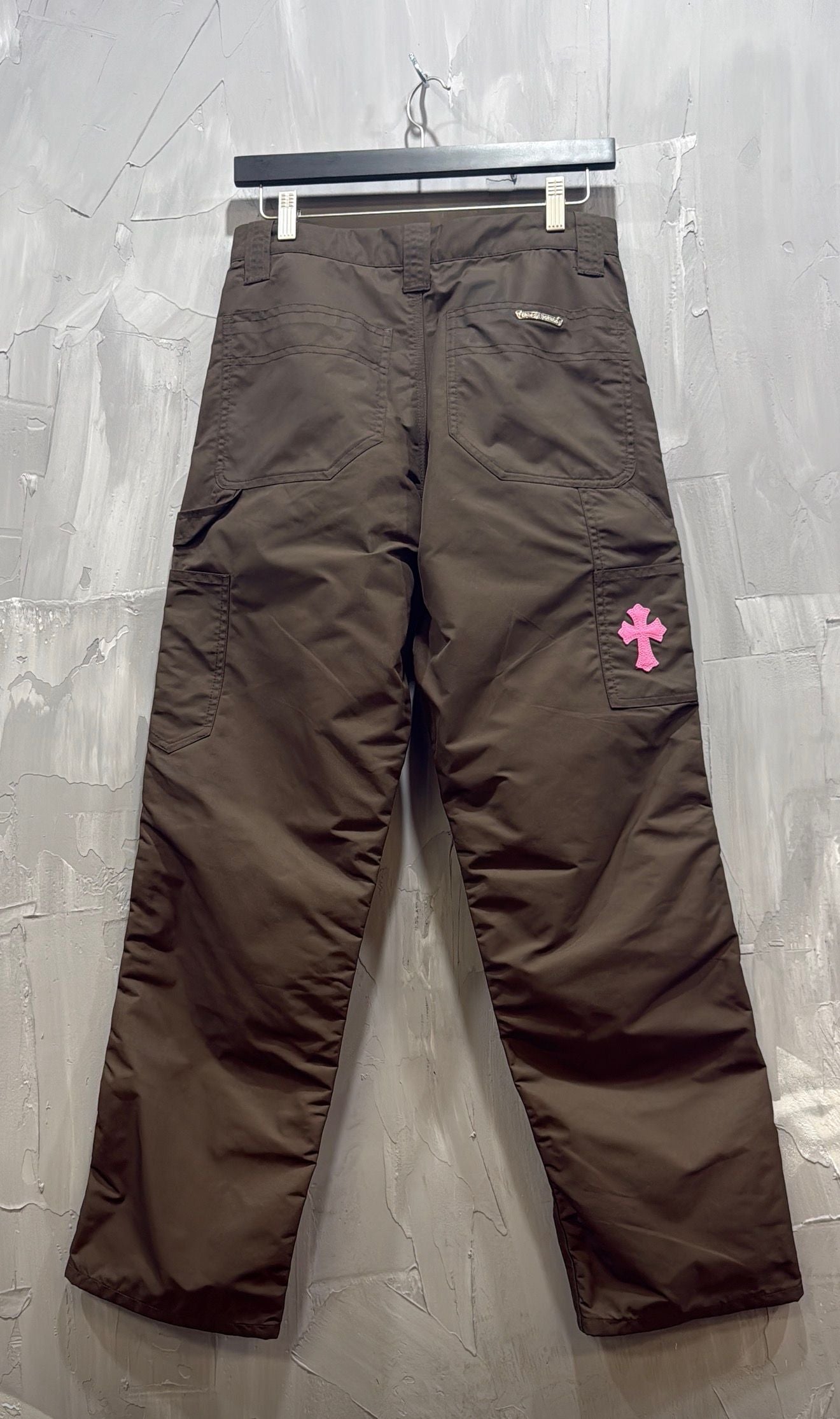 CHROME HEARTS DOUBLE KNEE NYLON PANT - Like New