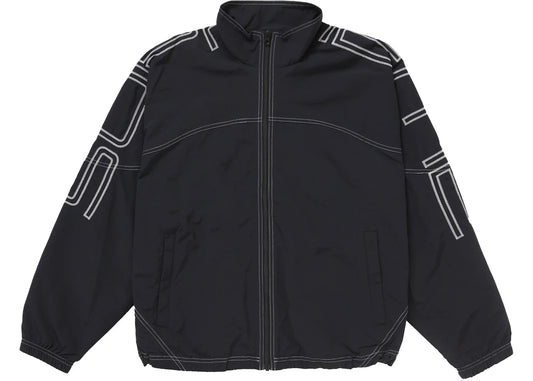 Supreme Spellout Embroidered Track Jacket (SS25) Black