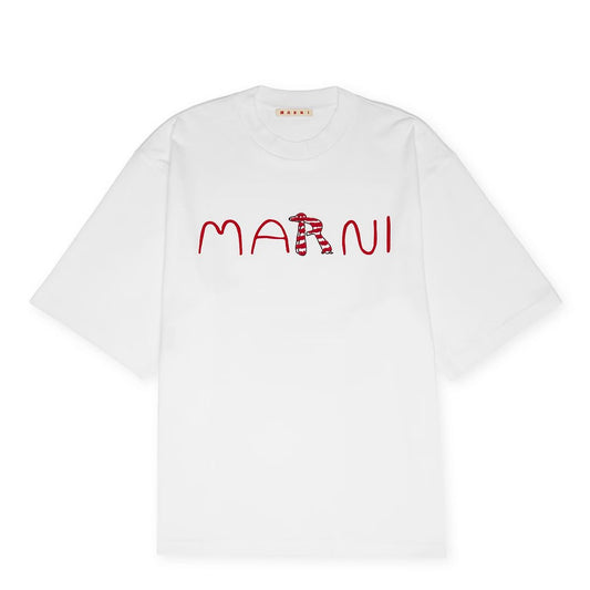 Marni logo flock t-shirt