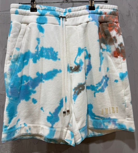 Amiri Tie Deyed White/Light Blue