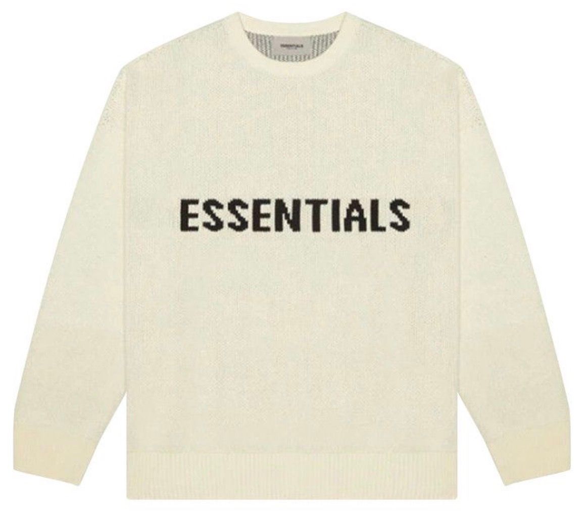 Fear of God Essentials Knit Crewneck Cream