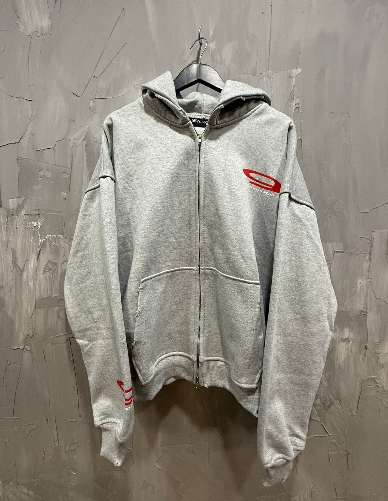 GARCIAGO ZIP UP HOODIE GREY