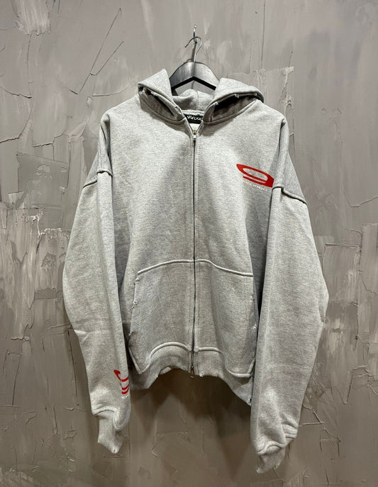 GARCIAGO ZIP UP HOODIE GREY