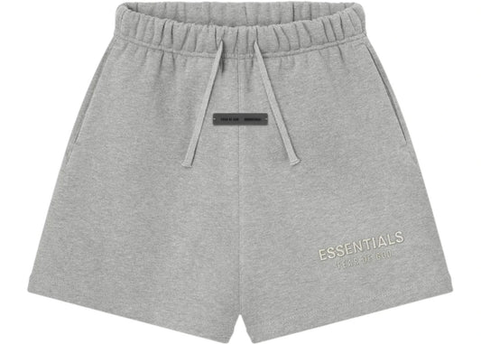 Fear of God Essentials Kids Classic Fleece Sweatshort Concrete Heather