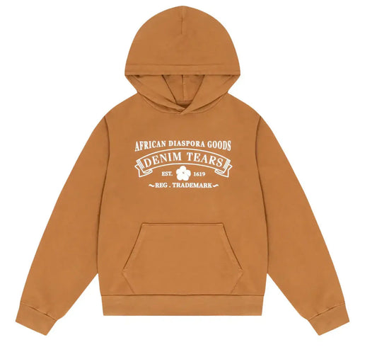 Denim Tears ADG Zip Hoodie Brown