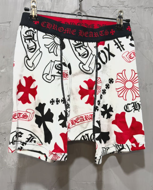 Chrome Hearts Foti Print Boxer Briefs (Multicolor White)