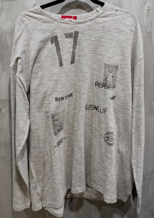 Stripe Long Sleeve Black