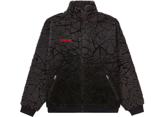 Supreme Spyder Web Polar Fleece Jacket Black