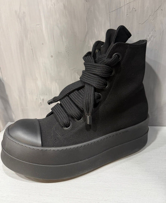 Rick owens DRKSHDW mega bumper lace sneaker all black