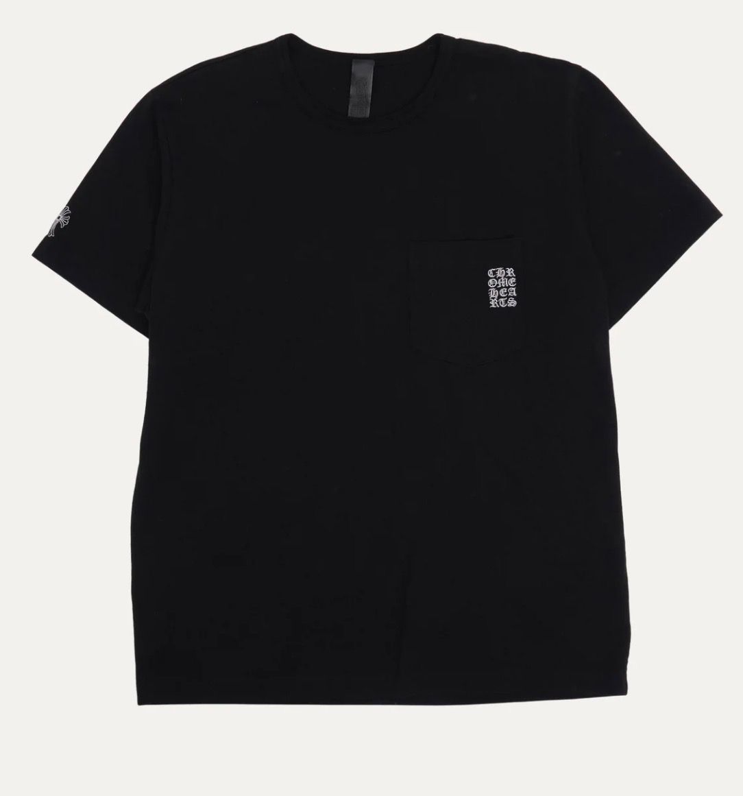 CHROME HEARTS EMBROIDERED SCRIPT TEE BLACK