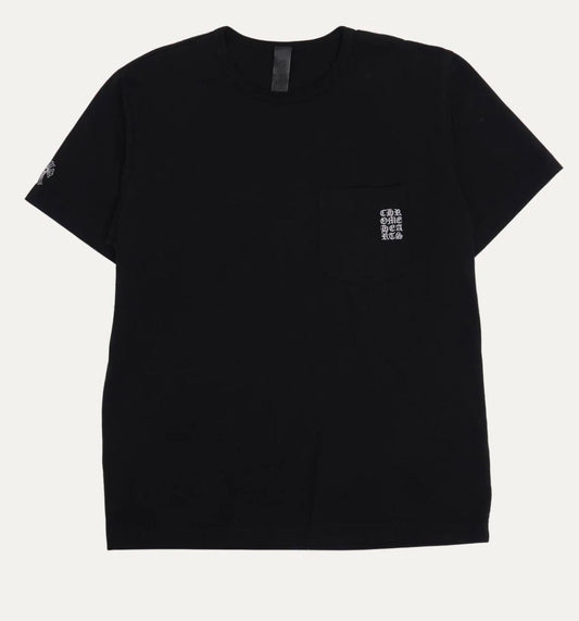 CHROME HEARTS EMBROIDERED SCRIPT TEE BLACK