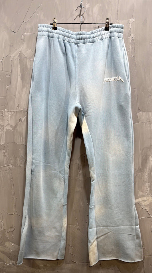 RICCHEZZA FLARE SWEATPANTS SKY BLUE