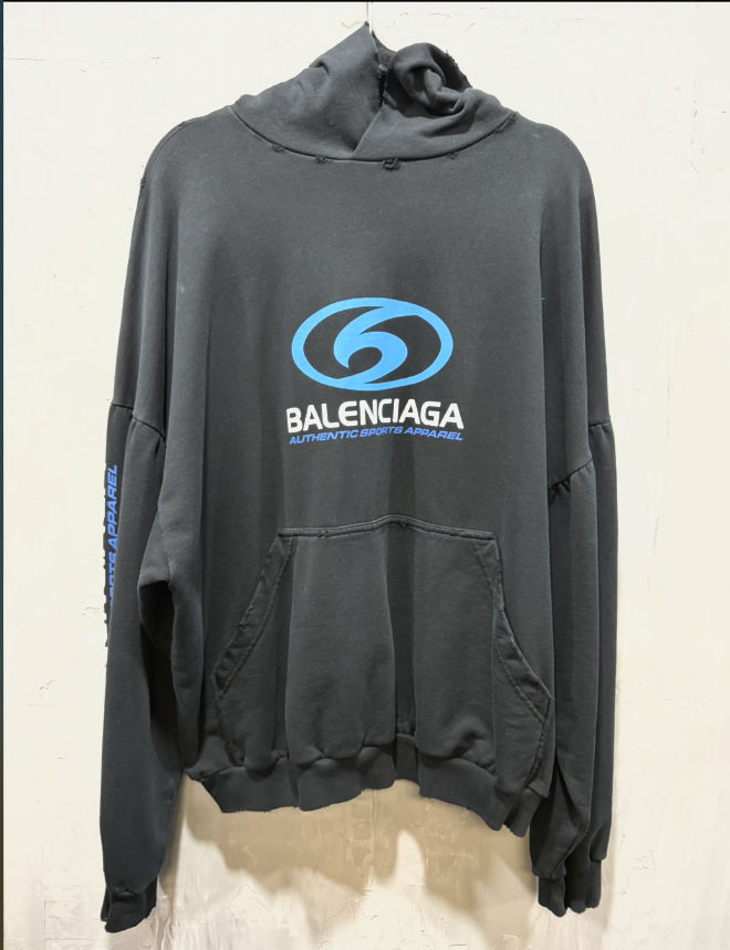 Balenciaga Sporty Icon Logo Hoodie - Used/Worn