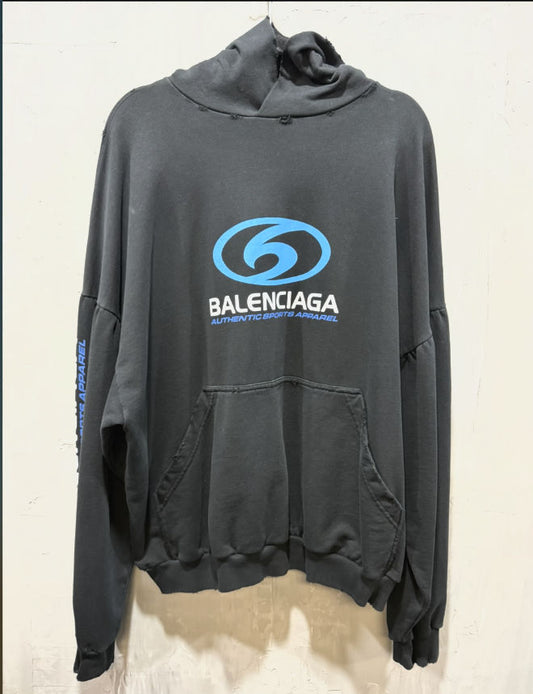 Balenciaga Sporty Icon Logo Hoodie - Used/Worn