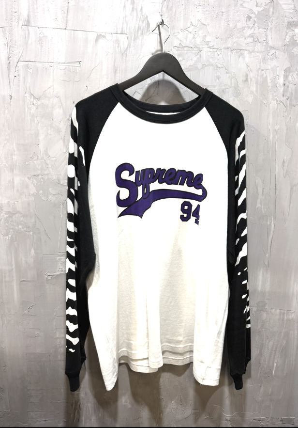 Supreme Zebra L/S Raglan Top