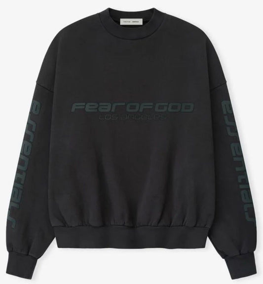 Fear of God Essentials Vintage Black Cropped Crewneck