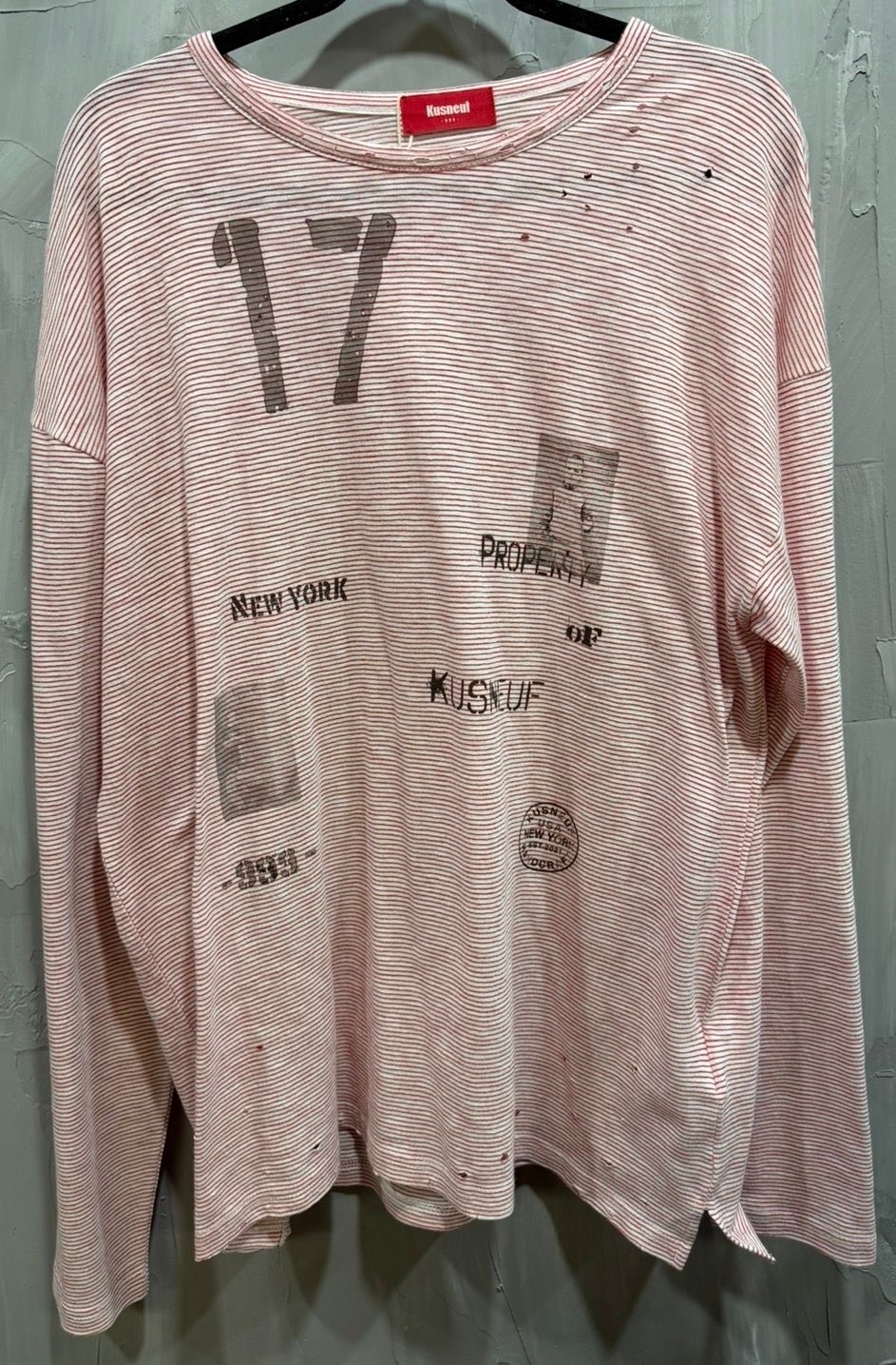 Stripe Long Sleeve Red