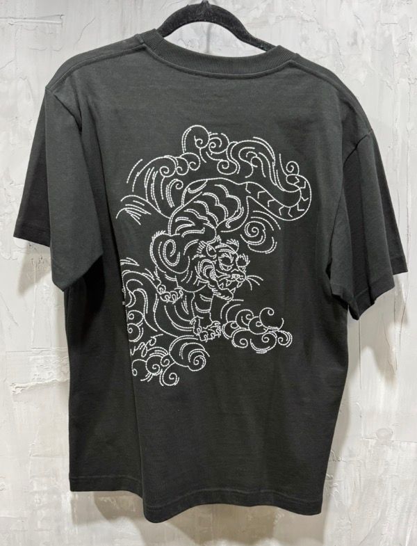 Kenzo gots star tiger emb shirt black