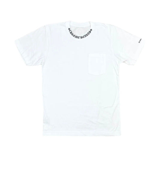 CHROME HEARTS COLLAR LOGO SS WHITE